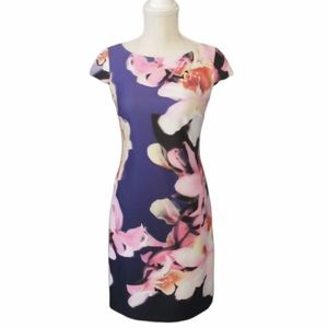 Vince Camuto Floral Scuba Dress